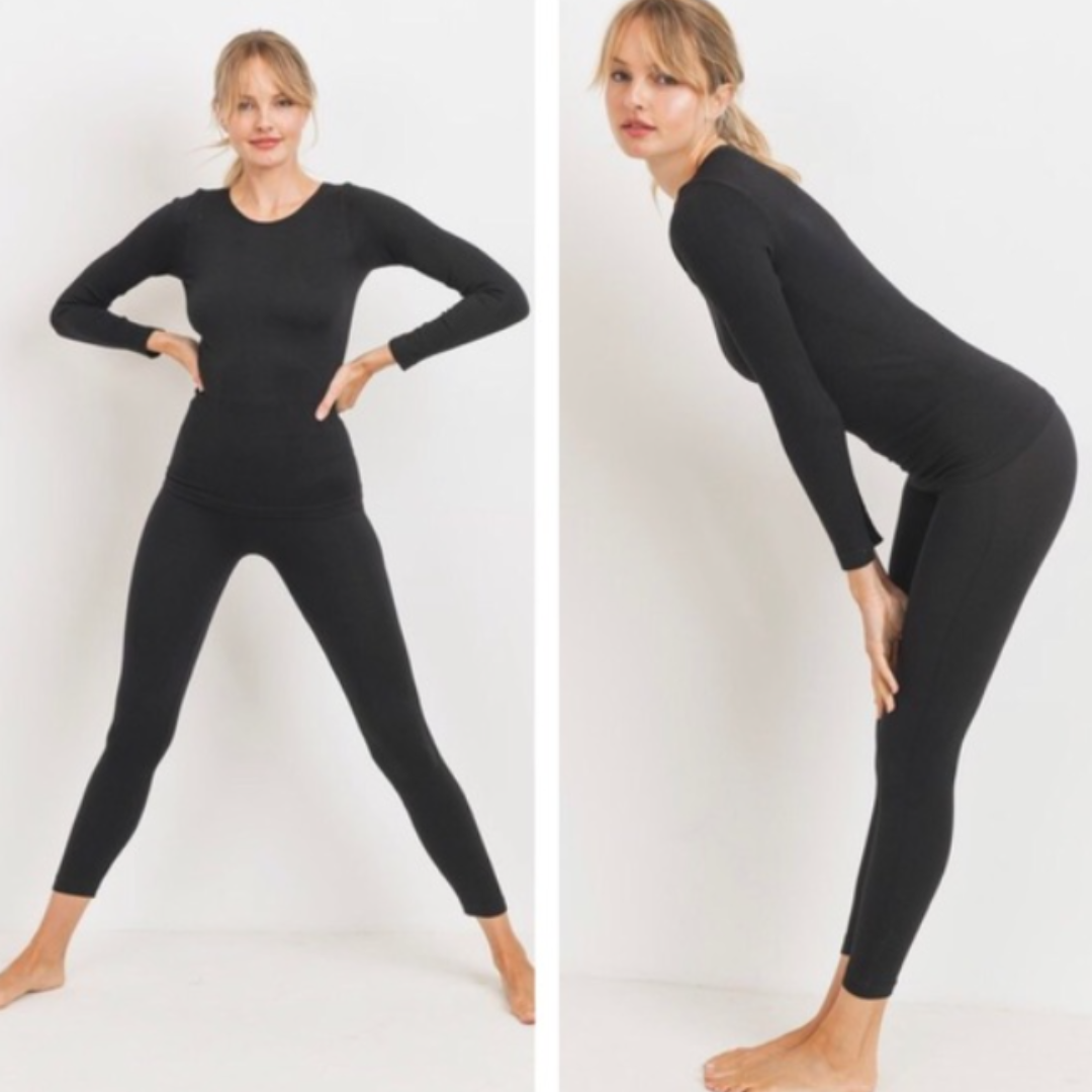 High Rise Softest Flexi Pitch Black Set