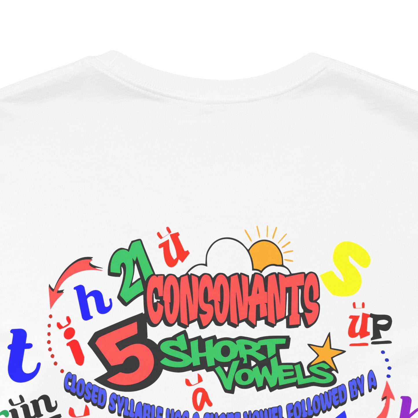 White Consonant Tee