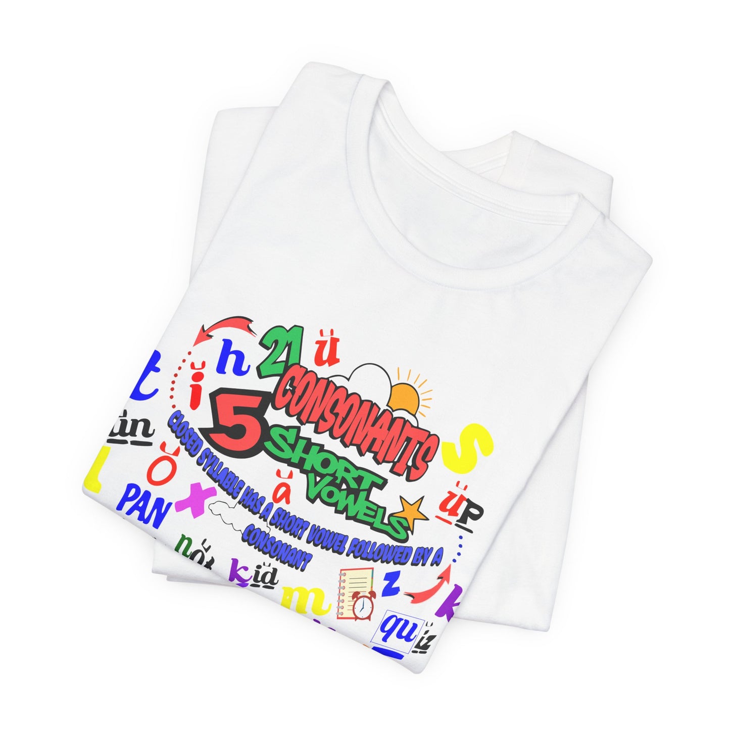 White Consonant Tee