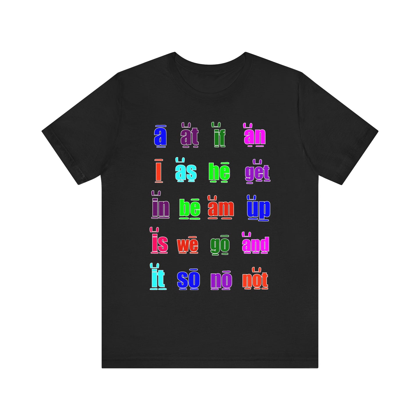 Sight Word Black Tee