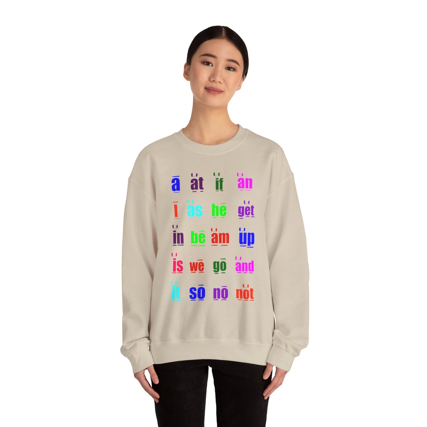 Sight Words Tan Sweatshirt