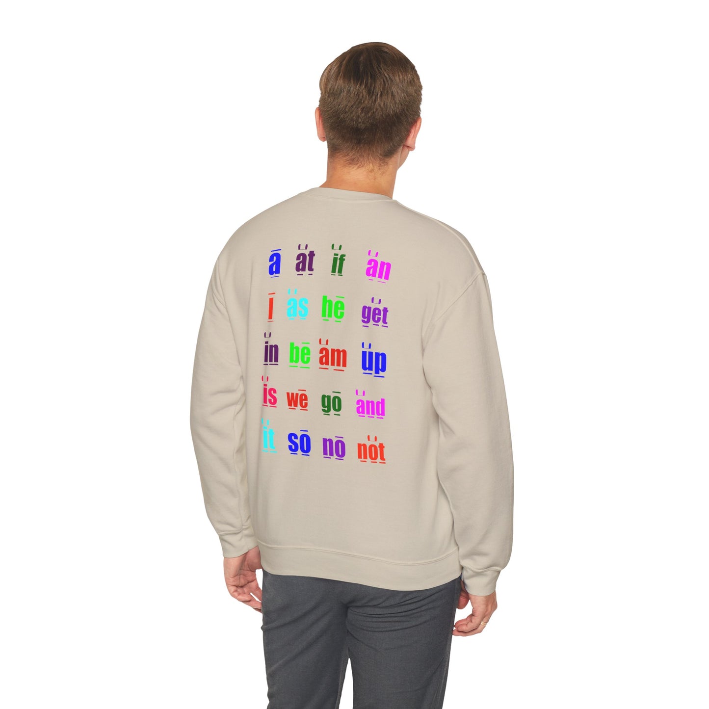 Sight Words Tan Sweatshirt