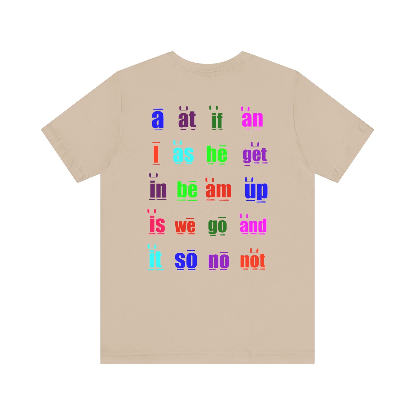 Tan Sight words tee