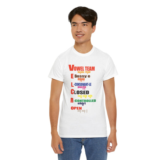 Vowel Team colorful Cotton Tee