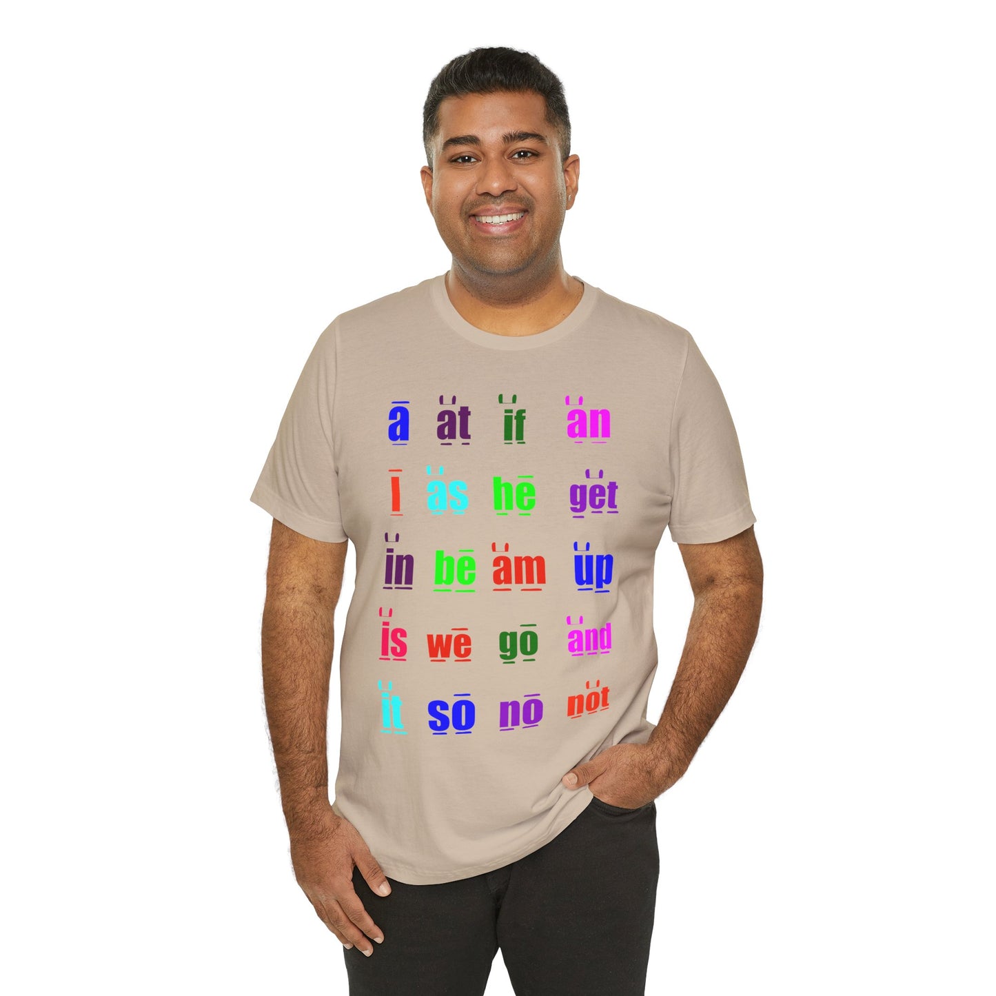 Tan Sight words tee