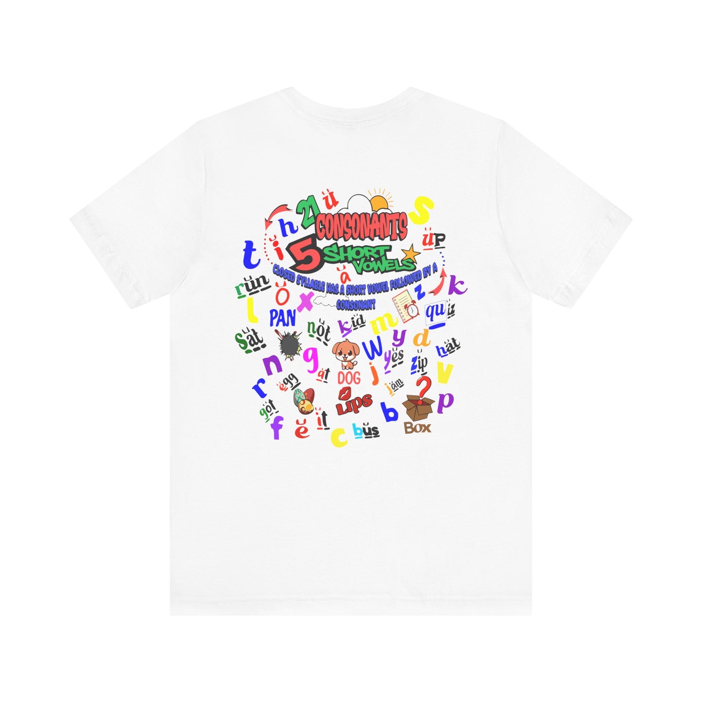 White Consonant Tee