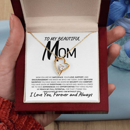 Mother's Embrace Heart Necklace | To My Mom