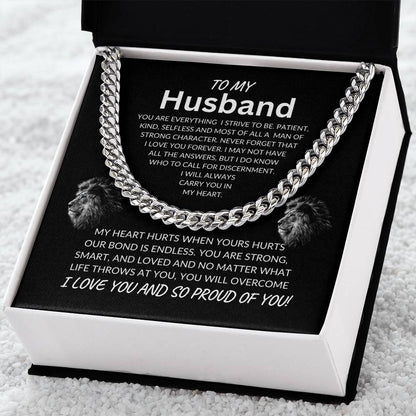 Eternal Bond Cuban Link Necklace| To my Husband