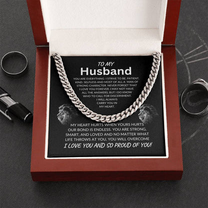 Eternal Bond Cuban Link Necklace| To my Husband