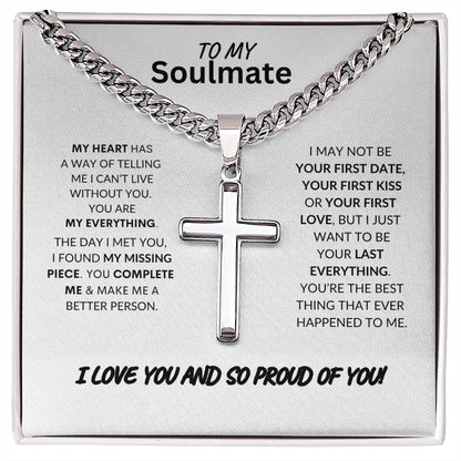 Cross my heart Love Necklace| To my Soulmate