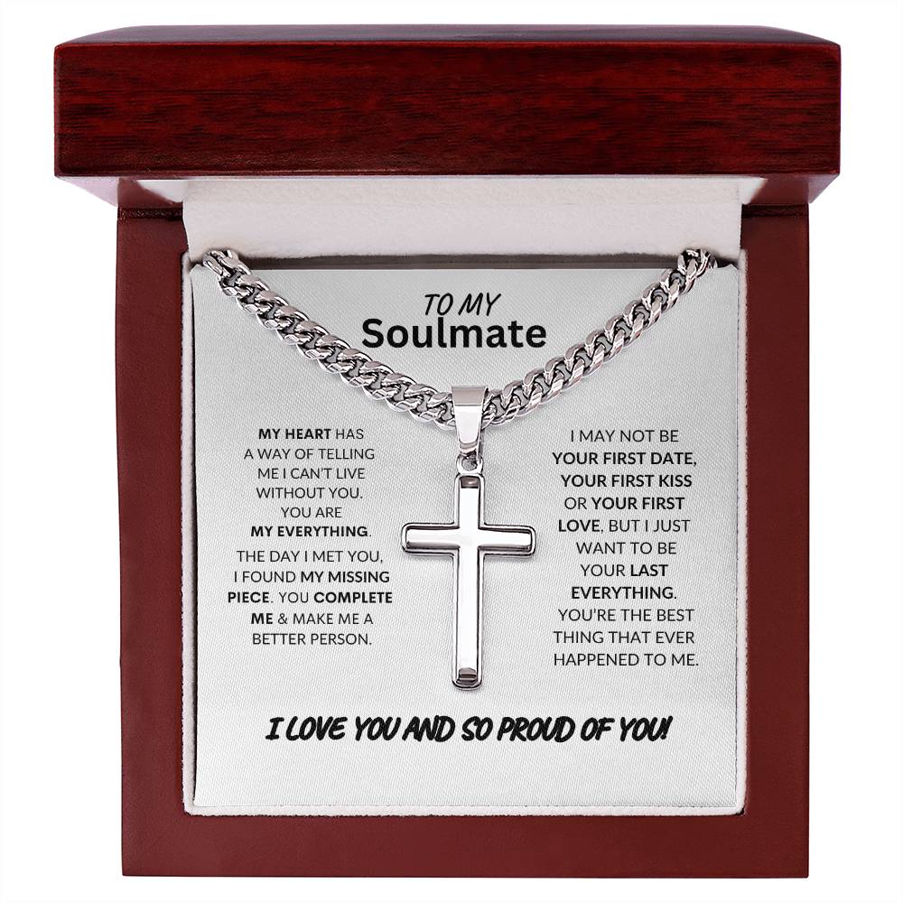 Cross my heart Love Necklace| To my Soulmate