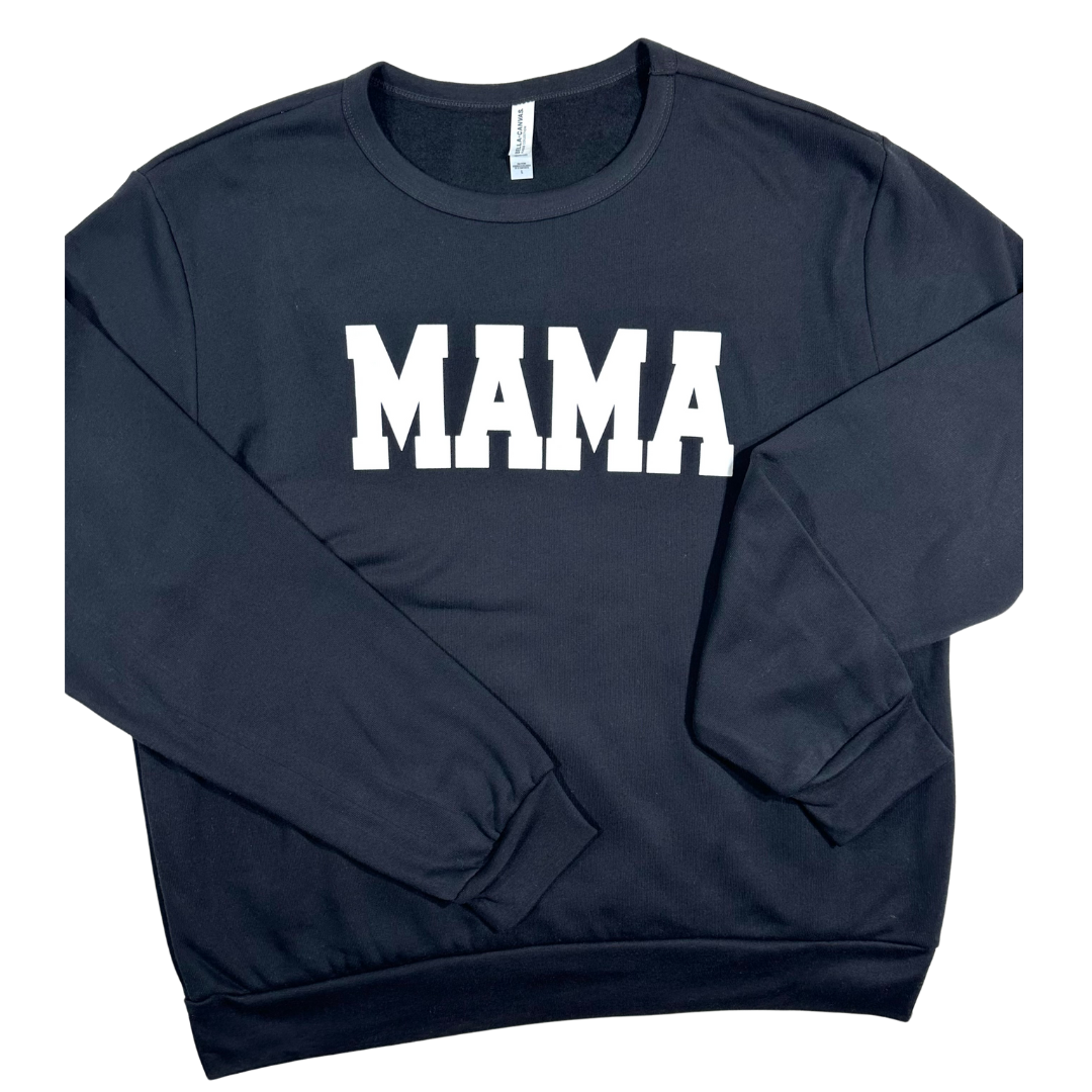 Mama's Cozy Sparkle| Suede| Sweatshirt| To Mama