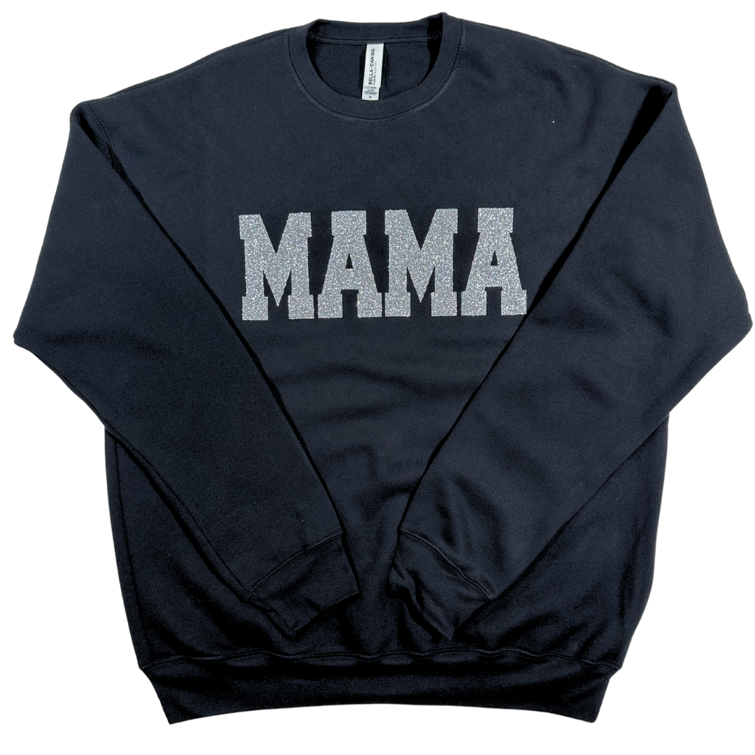 Mama's Cozy Sparkle| Suede| Sweatshirt| To Mama