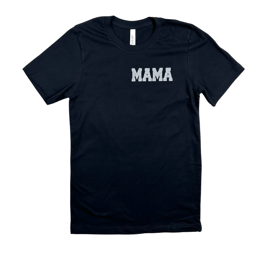 Glitter Embrace Suede Mama Tee