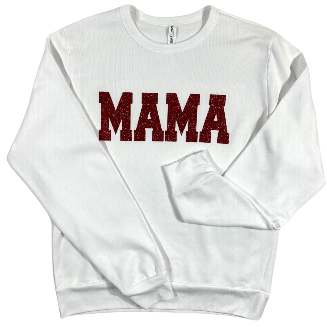 Mama's Cozy Sparkle| Suede| Sweatshirt| To Mama